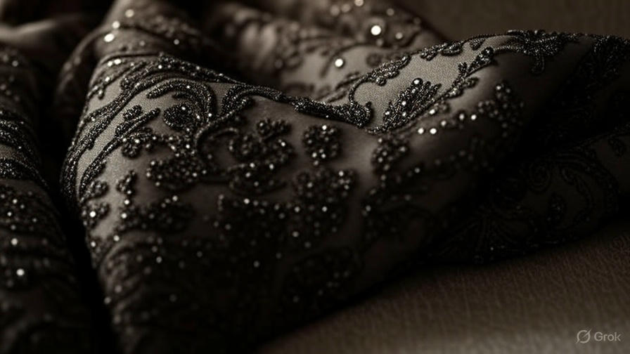 Embellished fabric detail